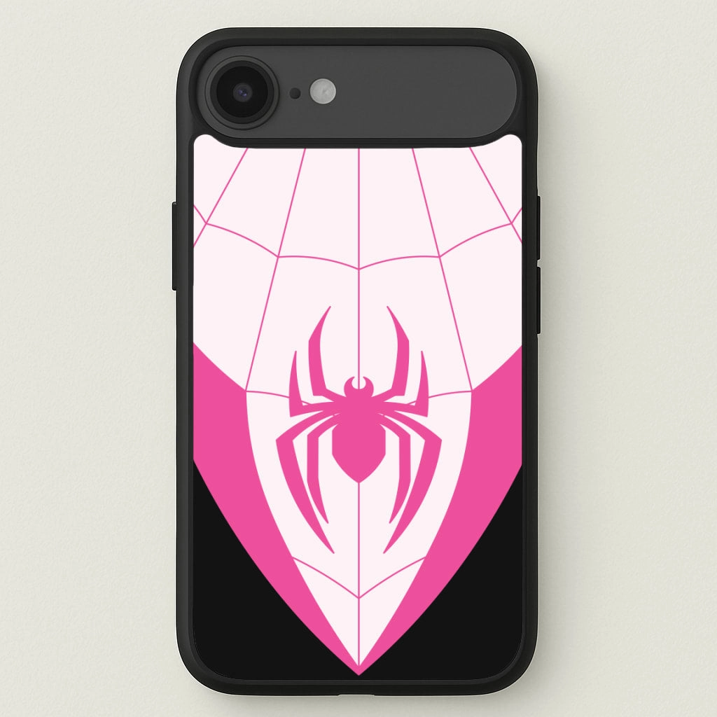 Pink And Black Spider Costume Phone Case Hybrid Pattern Design