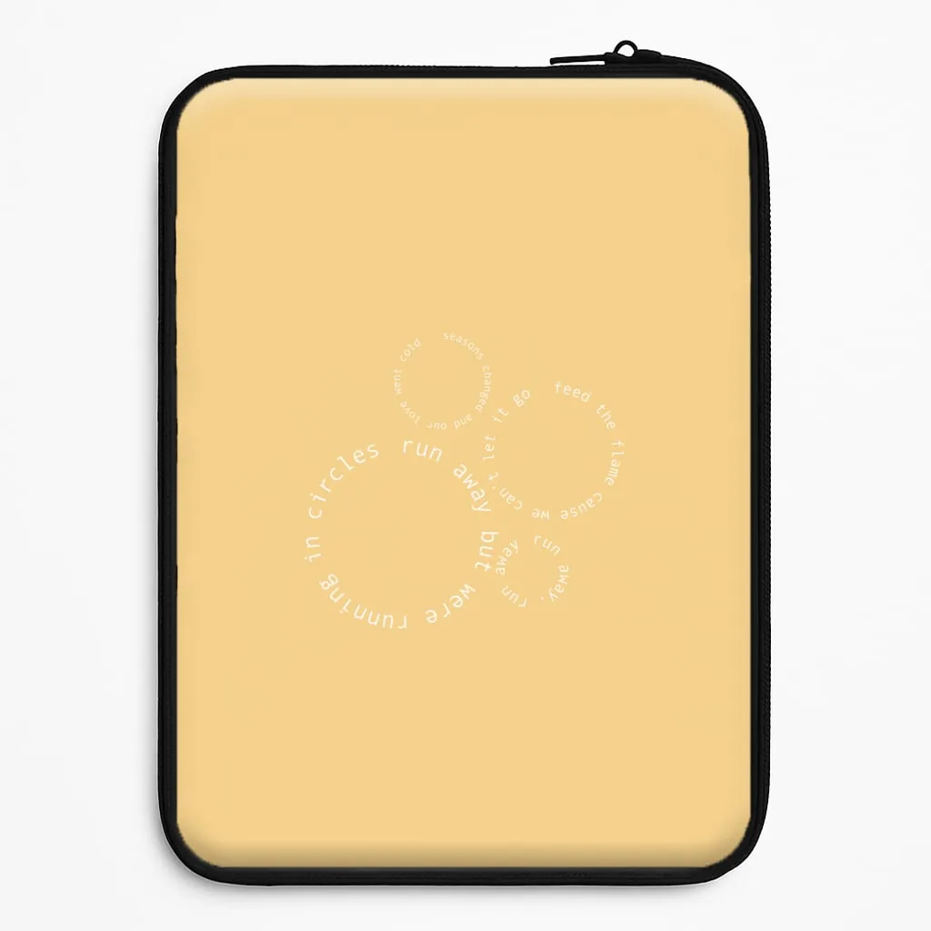 Running In Circles - Post Laptop Sleeve Soft Cushion Polished Style