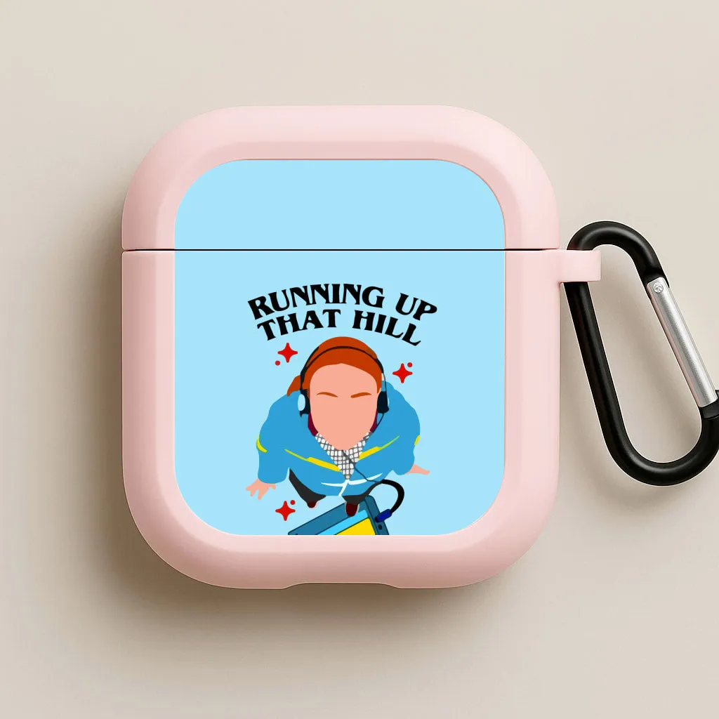 Running Up That Hill AirPods Case Durable Clip Hook lightweight dustproof shell