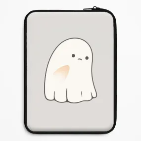 Travel Essential Sad Ghost Halloween Laptop Sleeve