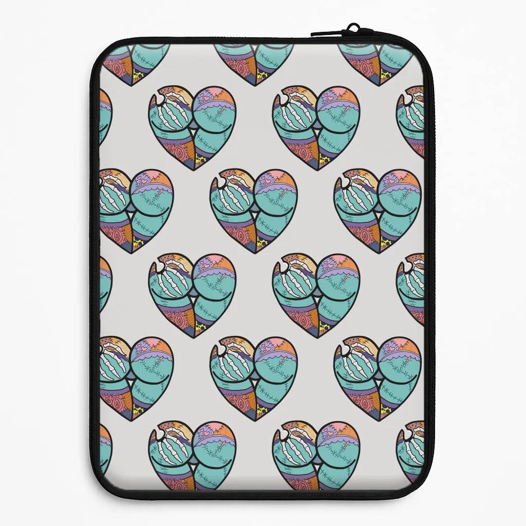 Handheld device Stylish Touch Sally And Jack Heart Pattern - TNBC Laptop Sleeve
