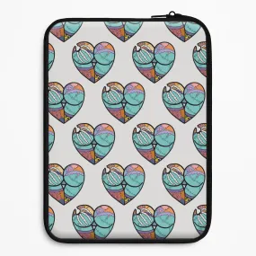 Handheld device Stylish Touch Sally And Jack Heart Pattern - TNBC Laptop Sleeve