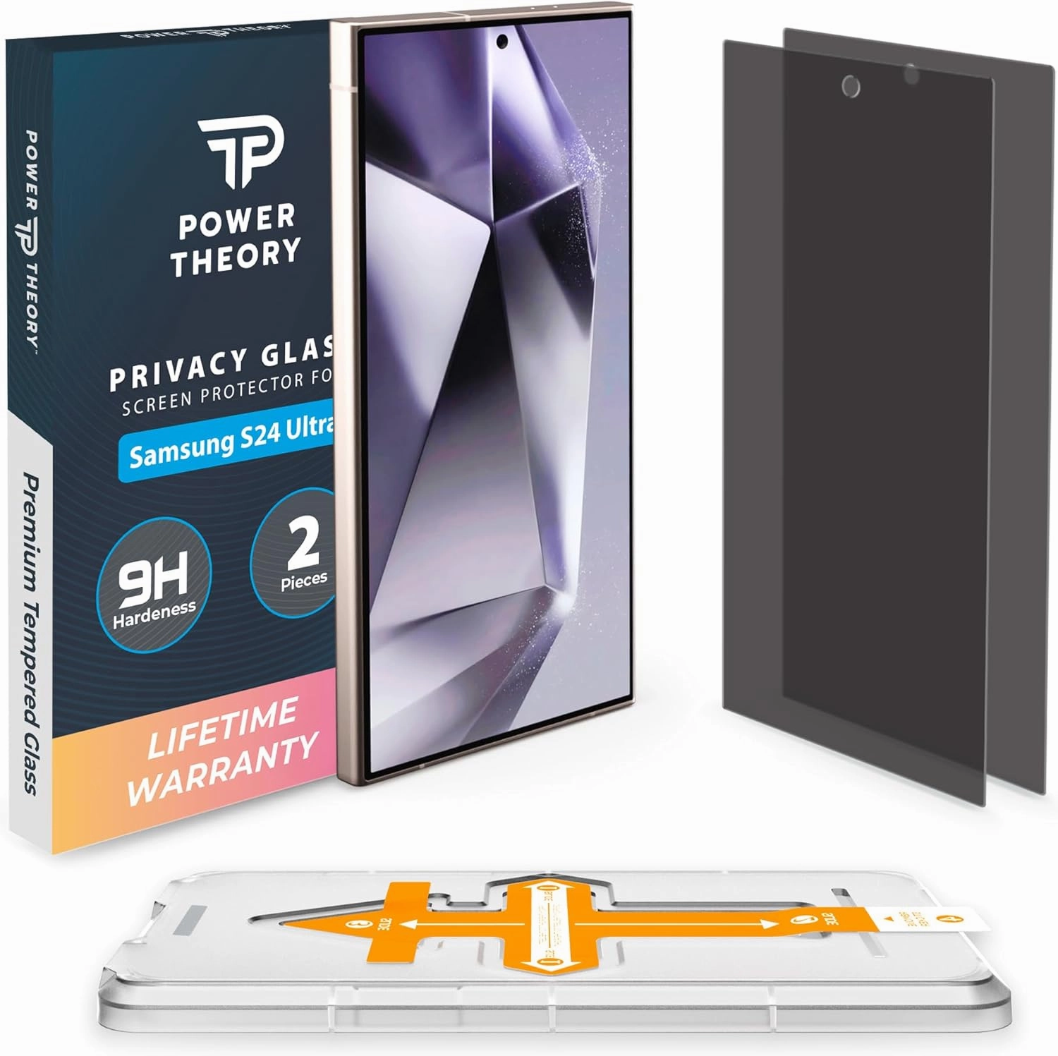 Samsung Galaxy S24 Ultra Tempered Glass Privacy Screen Protector Benefitting The American Cancer Society [2-Pack] Soft Edge strong edge protection Tablet Guard Max Pro