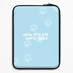 Protective Build Texture Santa Paws - Christmas Laptop Sleeve