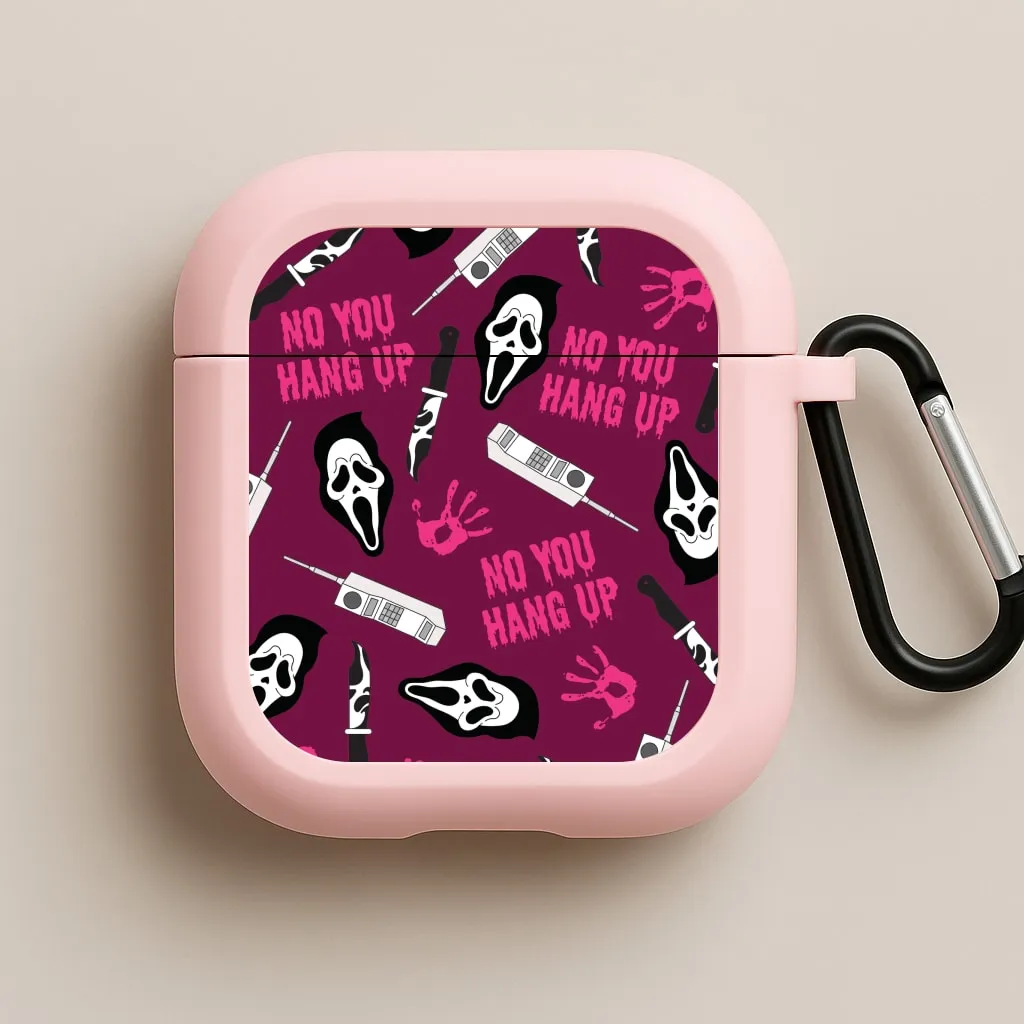 Scary Movie Props Patterm AirPods Case ultra thin silicone airpods shell Tech Accessory Organizer