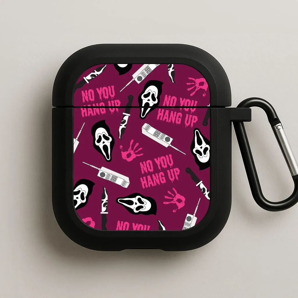 colorful fashion airpods protector compact soft pastel silicone protector Scary Movie Props Patterm AirPods Case