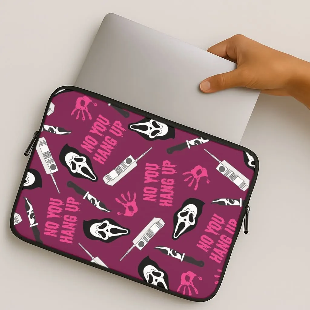 Sleek Build Smooth Pattern Finish Scary Movie Props Patterm Laptop Sleeve