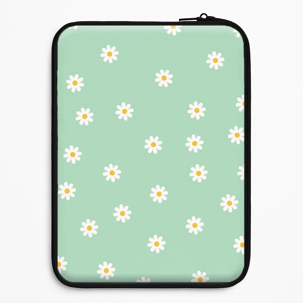Teal Daisies Laptop Sleeve Soft Touching