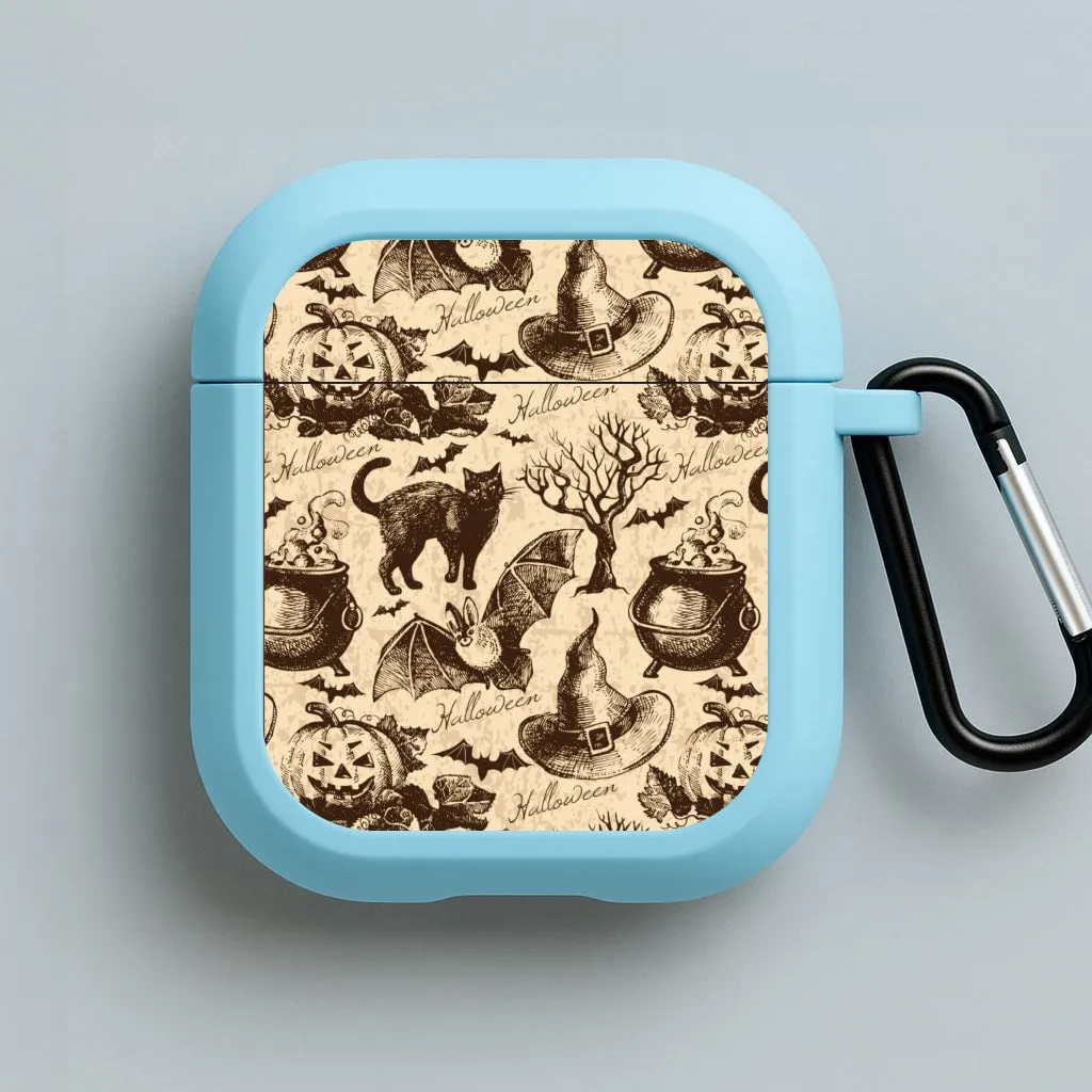 Vintage Halloween Pattern AirPods Case designer edition airpods shell