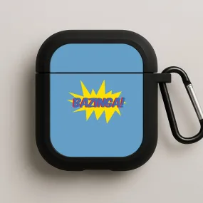 Durable Smooth Case custom name airpods case Bazinga! - TV Quotes AirPods Case
