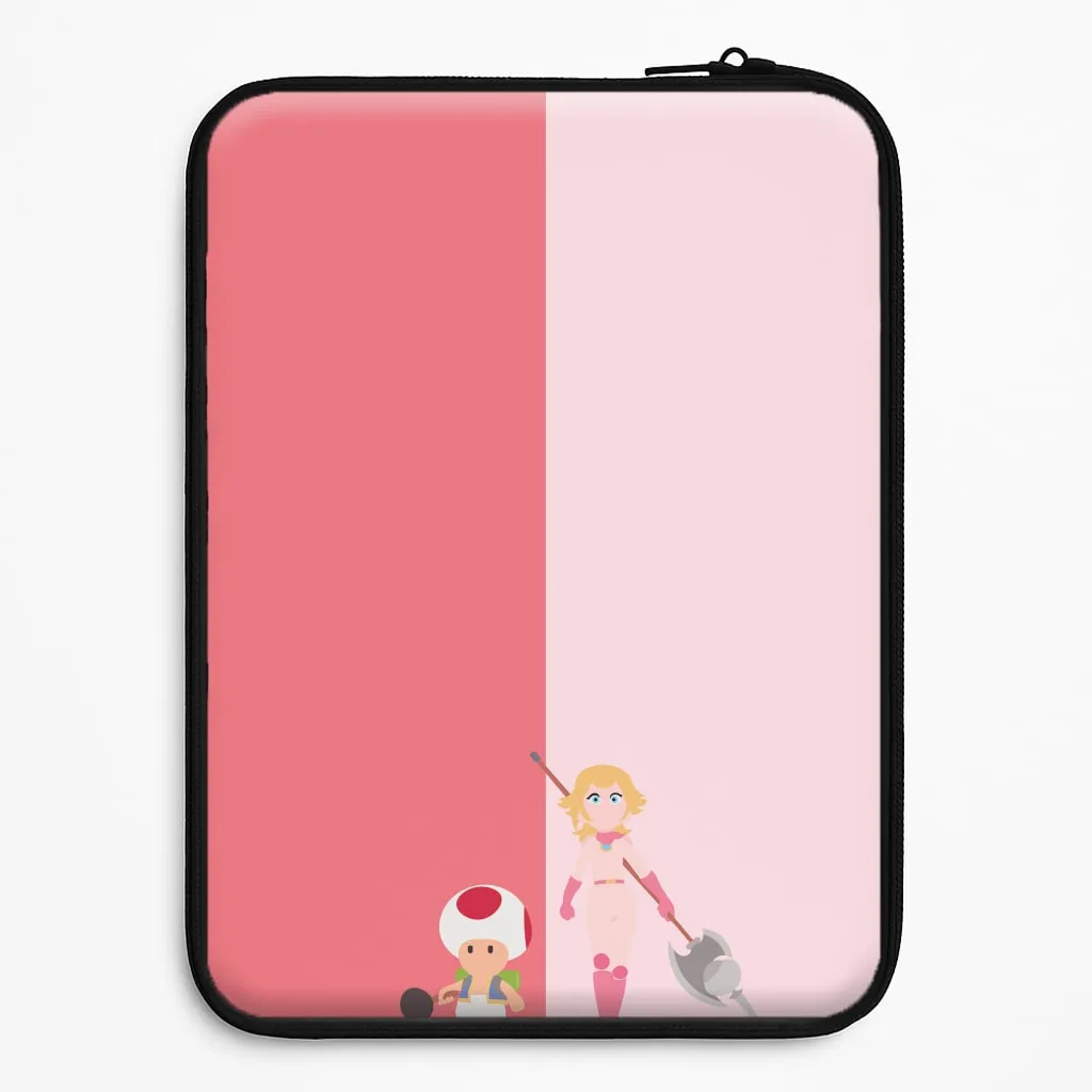 Toad And Peach Laptop Sleeve Smooth Texture Gloss Finish Texture
