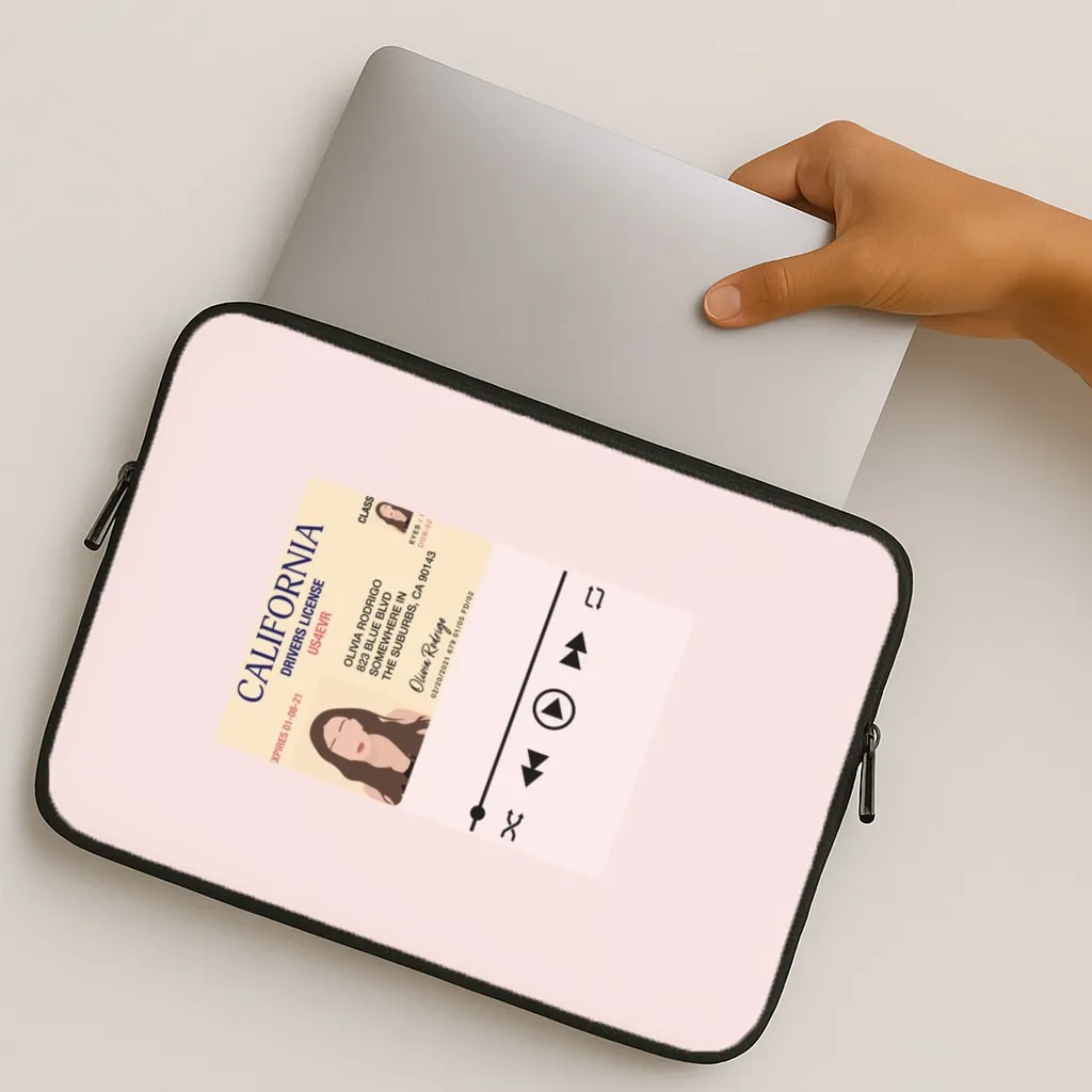 Drivers License - Olivia TikTok Laptop Sleeve Rugged Look