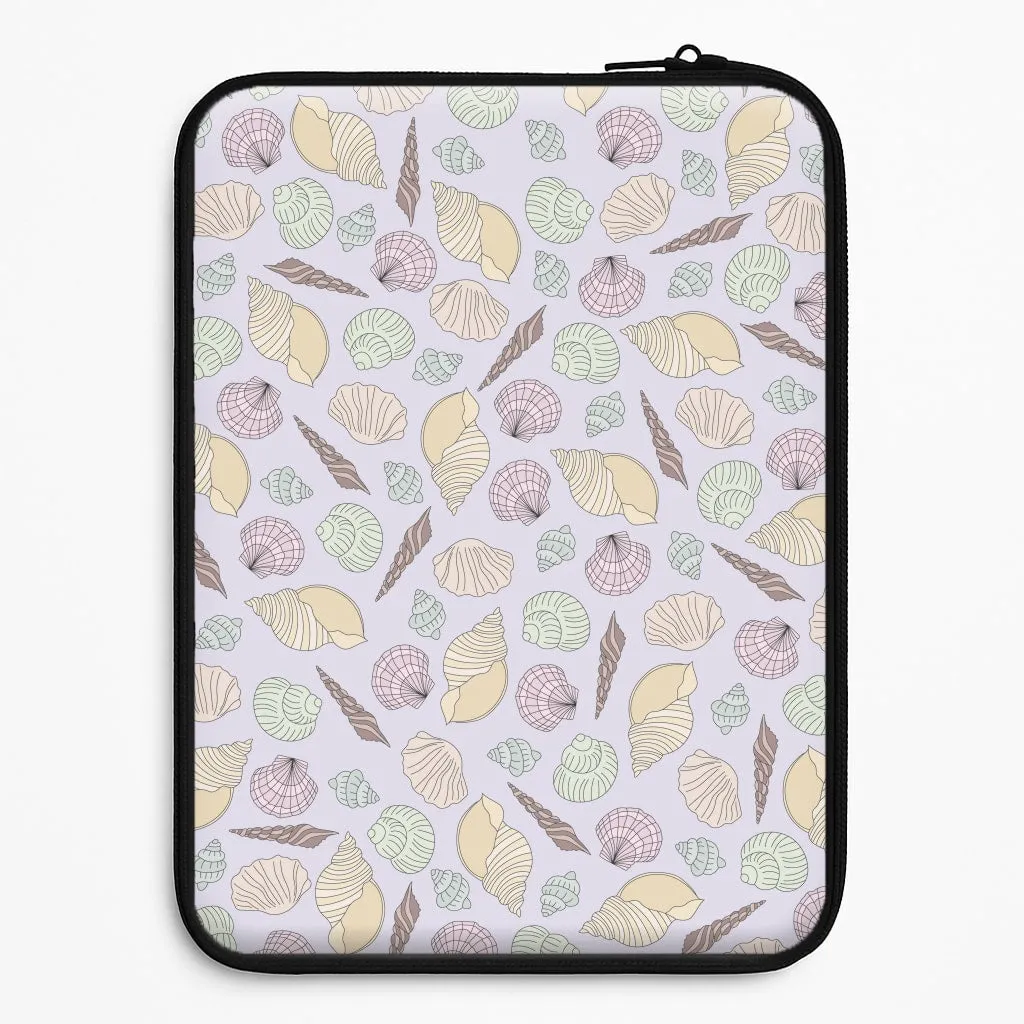 Tight Fit Comfort Pattern Texture Seashells Pattern 7 Laptop Sleeve