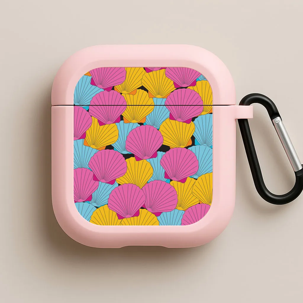 Seashells Pattern 9 AirPods Case Minimalist Protective Organizer
