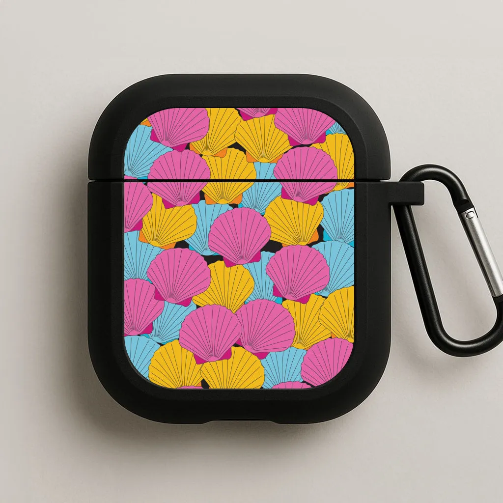 Portable Gadget Organizer Seashells Pattern 9 AirPods Case