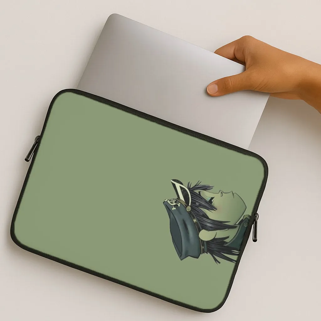Green 2d Laptop Sleeve Trendy Design