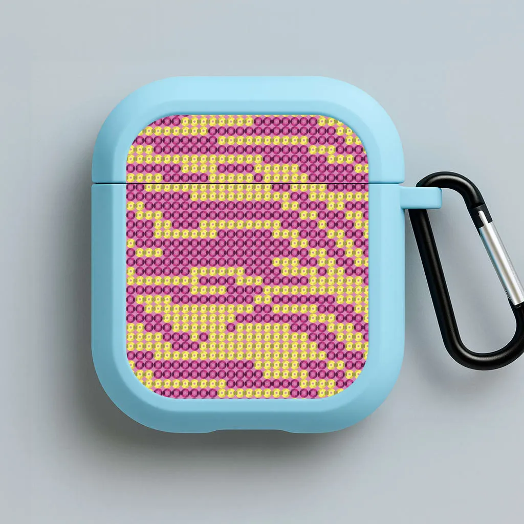 Sequin Tiger Pattern AirPods Case Vibrant Color Option