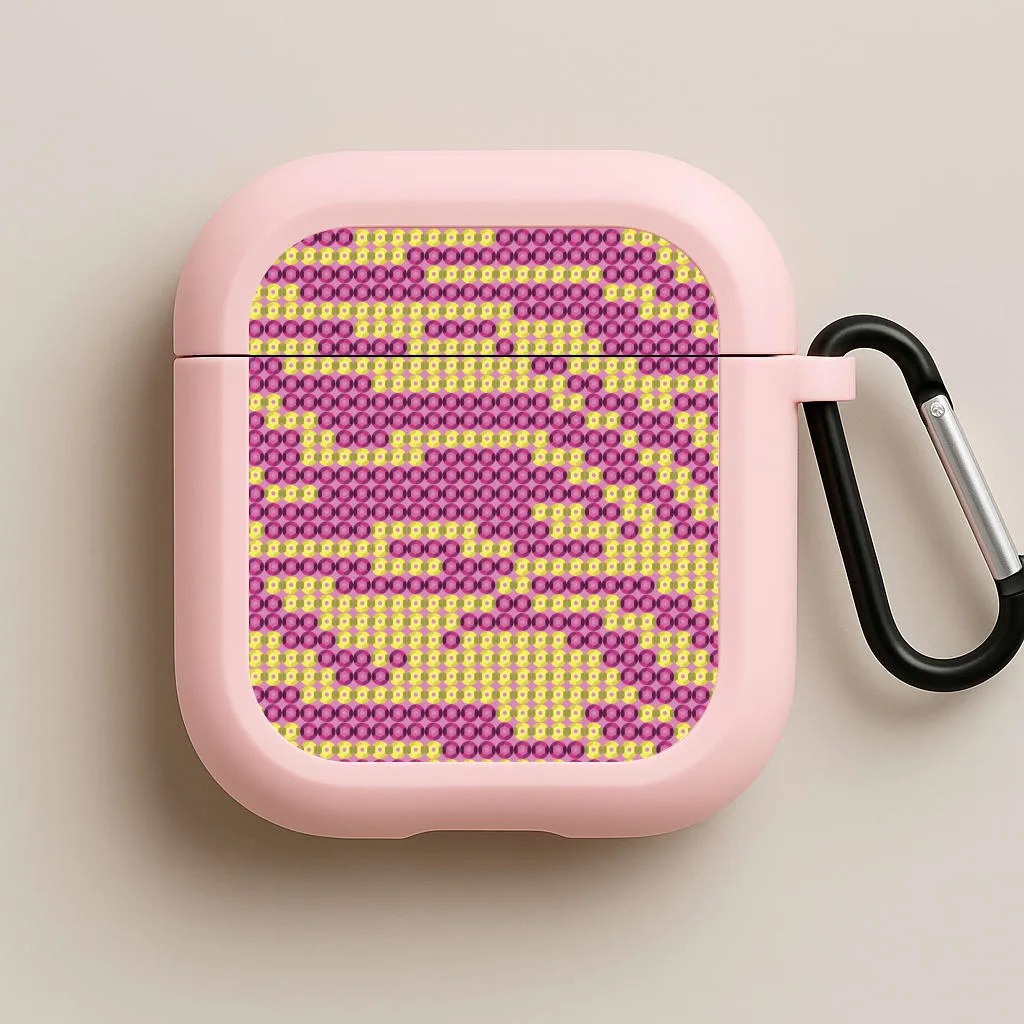 Elegant Tech Accessory Sequin Tiger Pattern AirPods Case