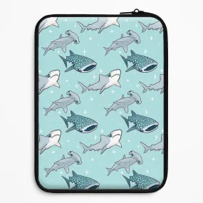 Shark Pattern Laptop Sleeve Sleek Surface