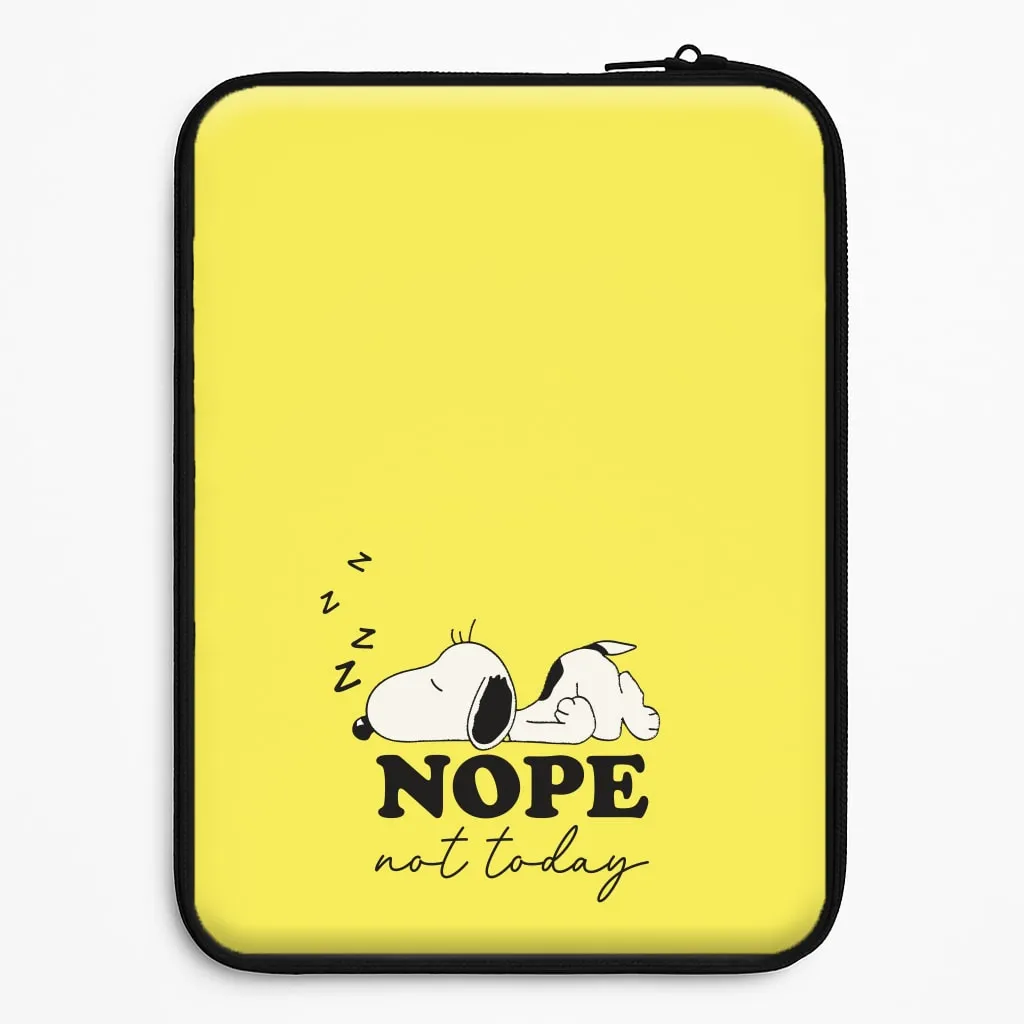 Nope, Not Today Laptop Sleeve Polished Edge Wireless Compatible