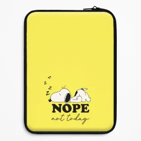 Nope, Not Today Laptop Sleeve Polished Edge Wireless Compatible