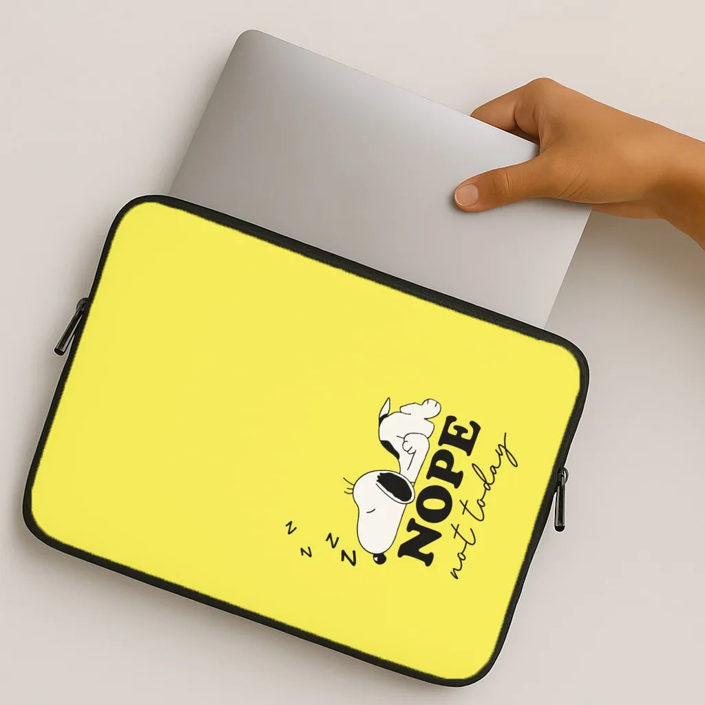 Bold colors Grip Layer Nope, Not Today Laptop Sleeve