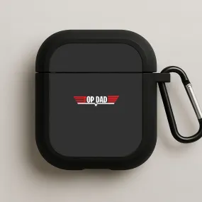 premium textured airpods case Top Dad- Fathers Day AirPods Case