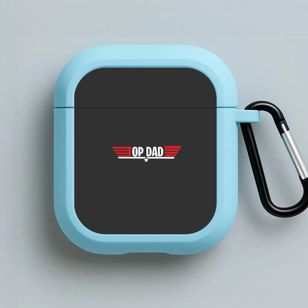 Convenient Charging Bag durable silicone guard Top Dad- Fathers Day AirPods Case