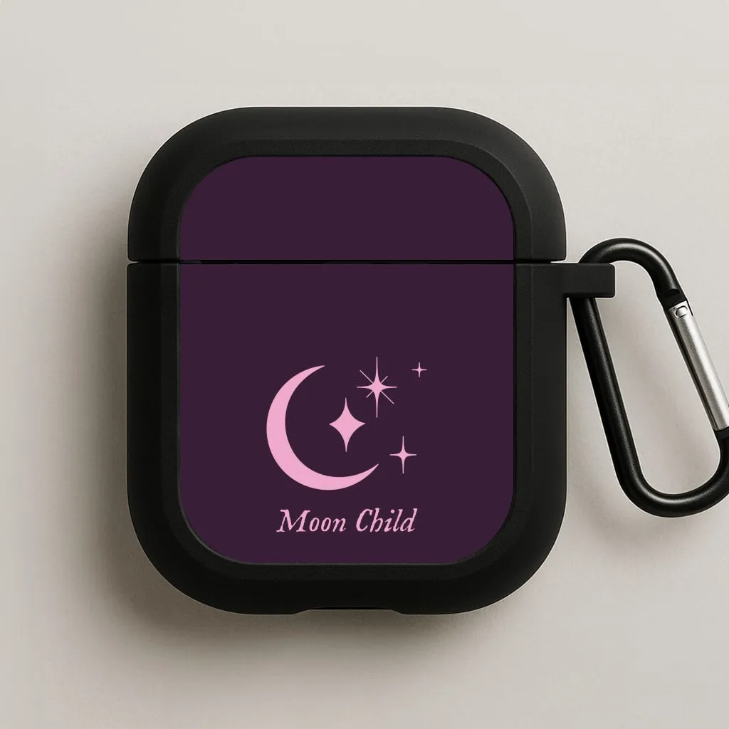 Moon Child  AirPods Case Trendy Portable Shell