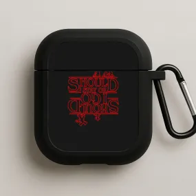 Should I Stay Or Should I Go Upside Down AirPods Case luxury matte finish case airpods case for hikers