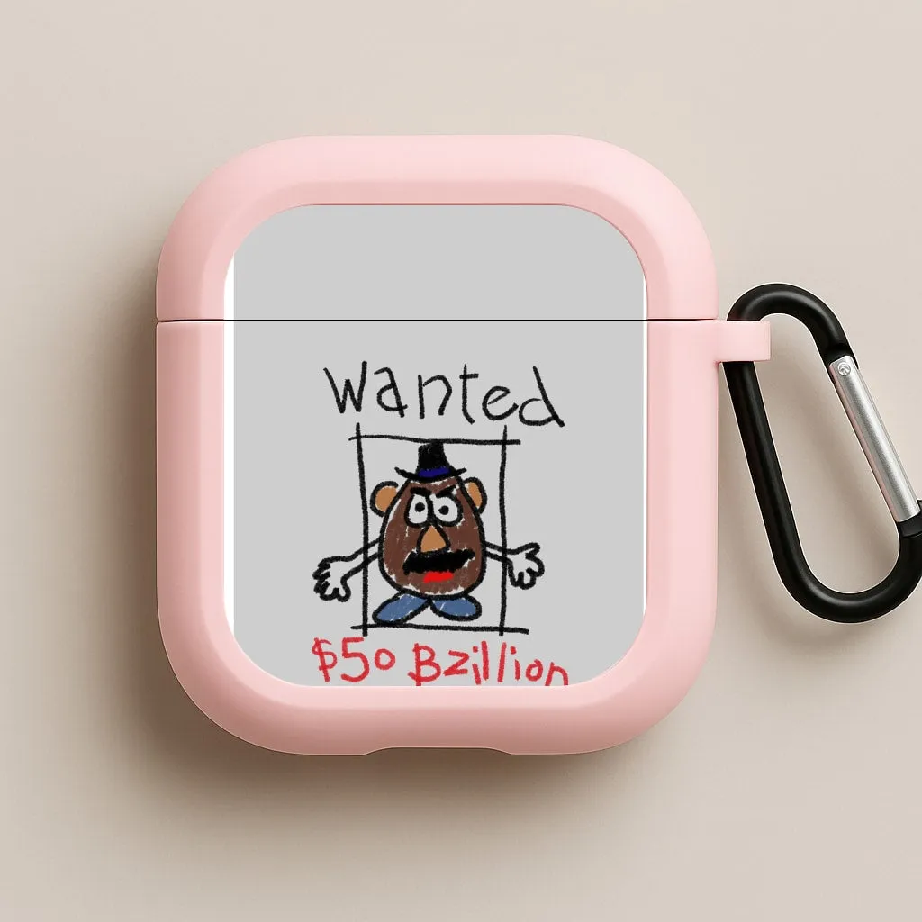 minimalist travel silicone protector Mr Potato Head - Wanted A Story of Toys AirPods Case