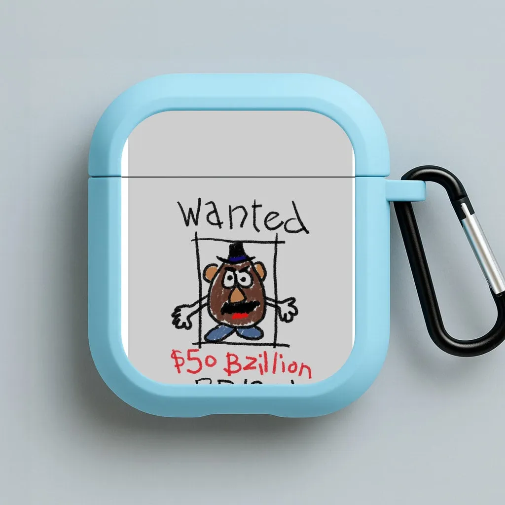 Mr Potato Head - Wanted A Story of Toys AirPods Case Colorful Portable Bag Wireless Earbuds Cover