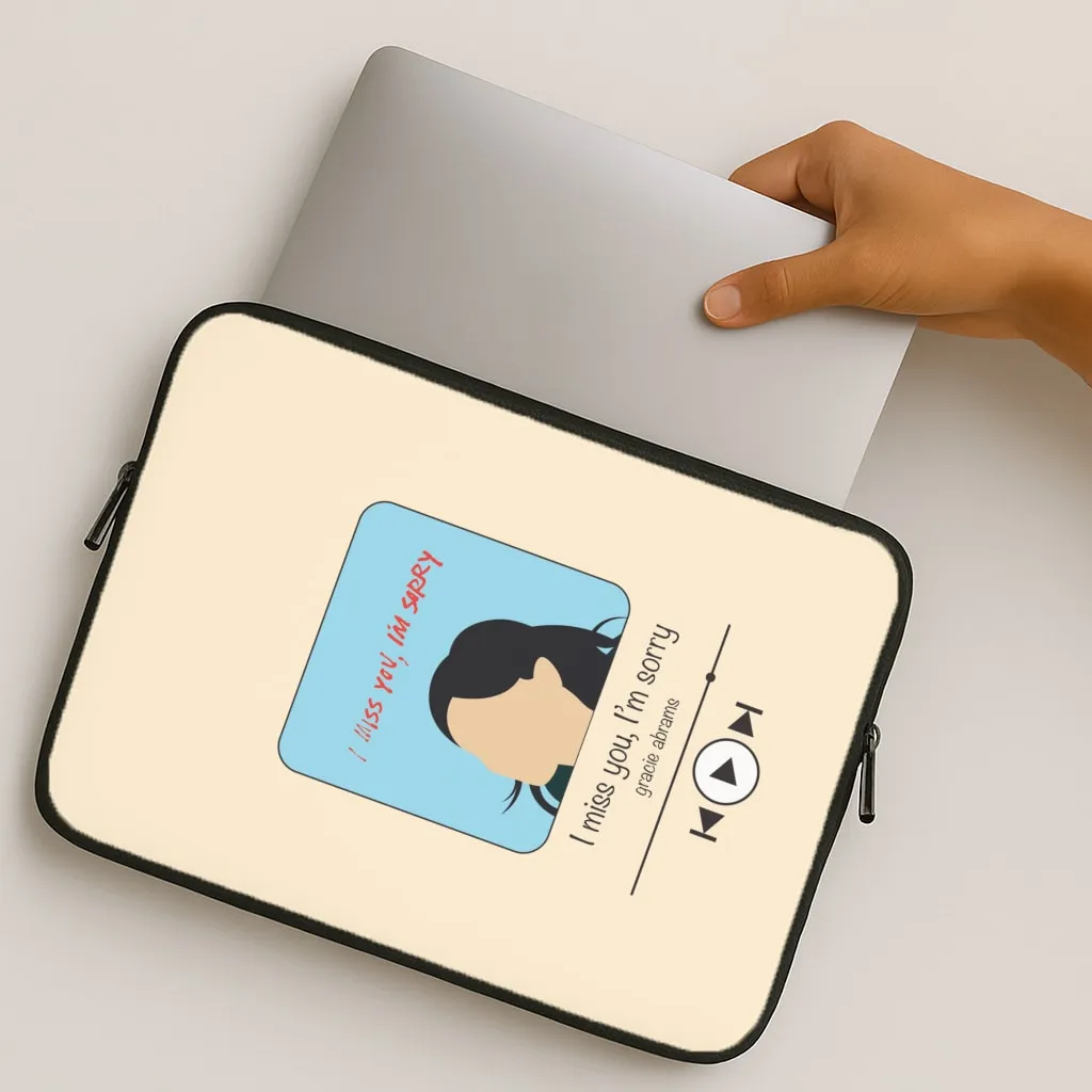 Modern Detail Camera Protection I Miss You - Abrams Laptop Sleeve