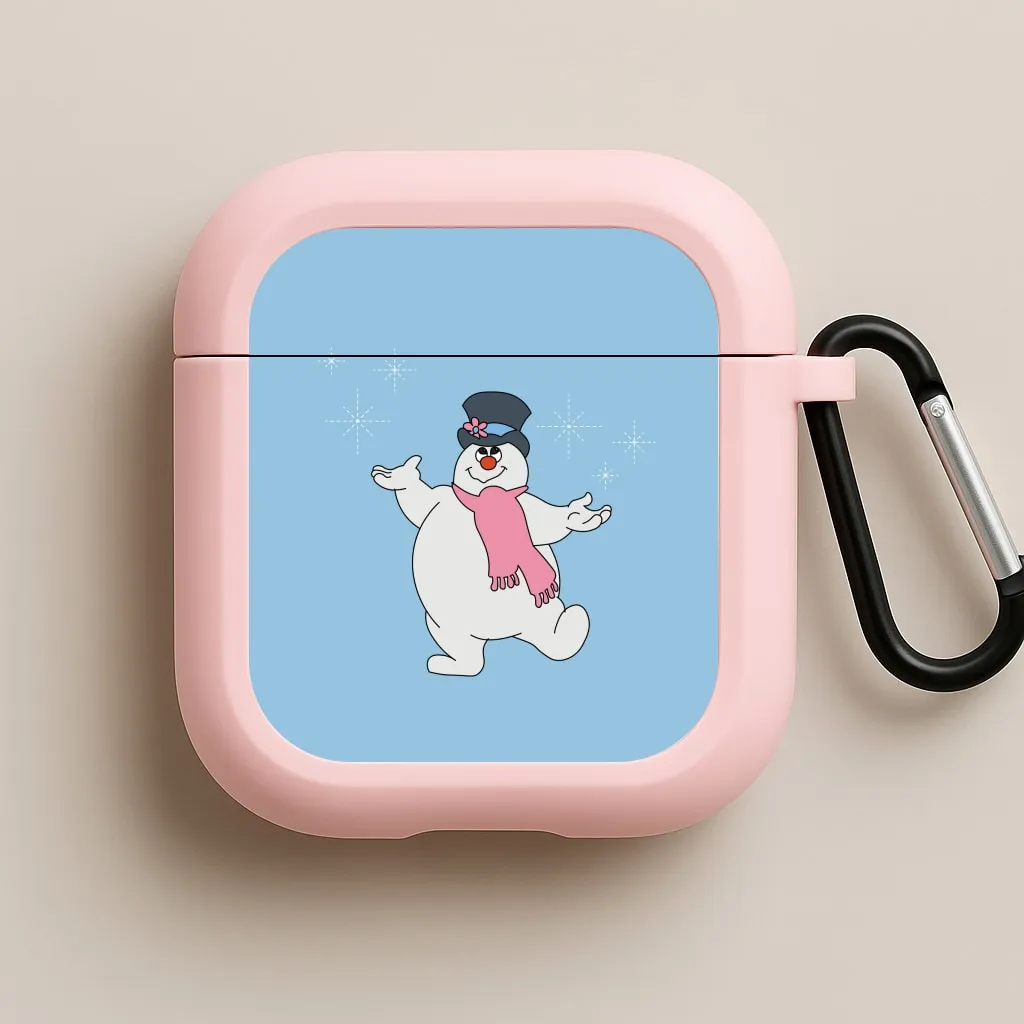 Frosty - Snowman AirPods Case portable gradient ergonomic leather airpods case slim waterproof case
