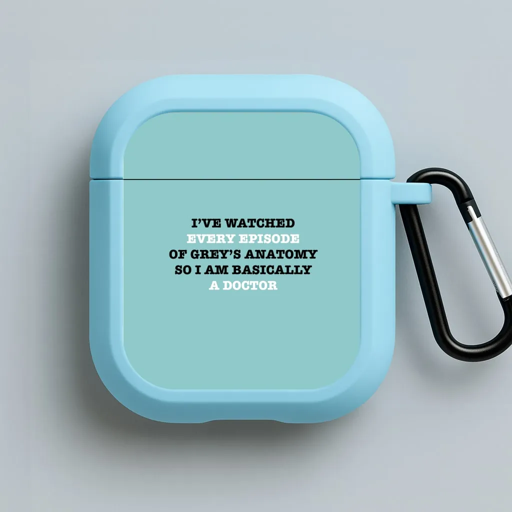 I've Watched Every Episode Of Grey's AirPods Case anti slip airpods skin Trendy Lifestyle Accessory