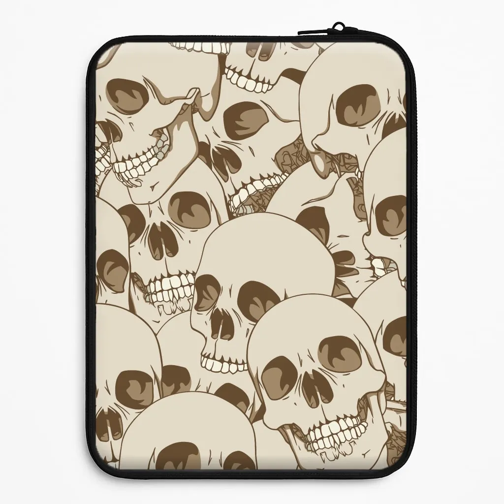 Skull Pattern - Halloween Laptop Sleeve Matte Shield Layer