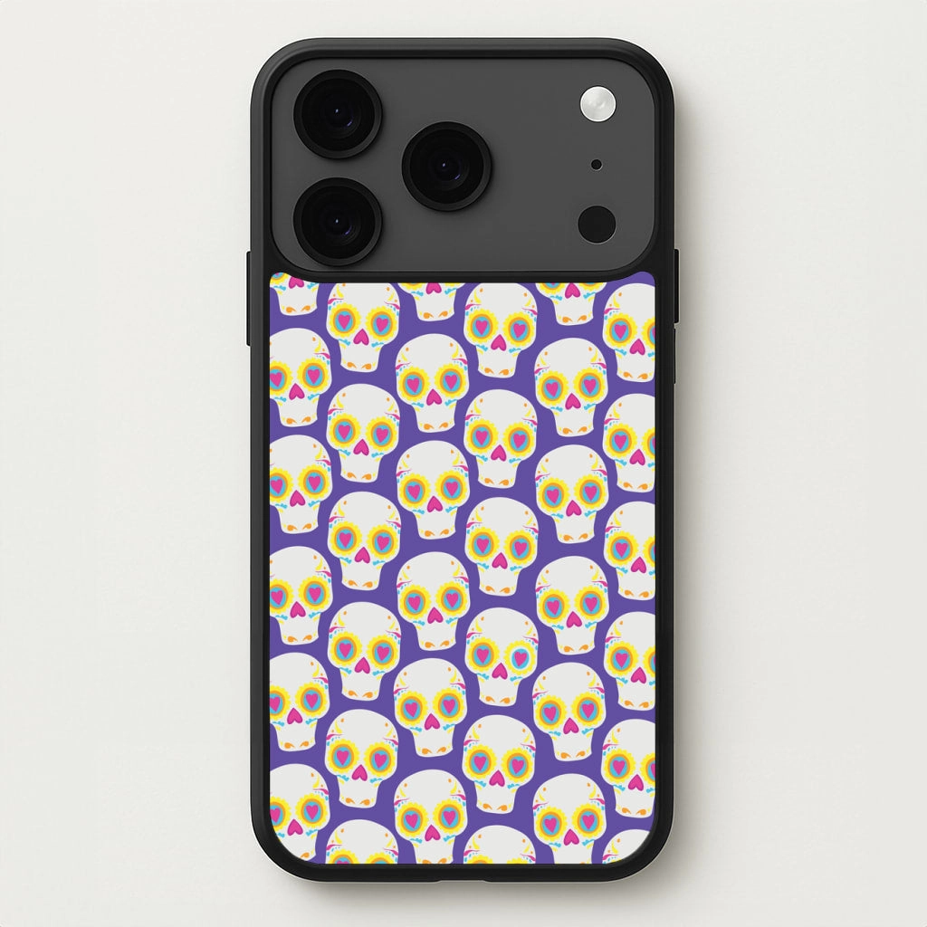 Skull Pattern - Halloween Phone Case Polished Detail