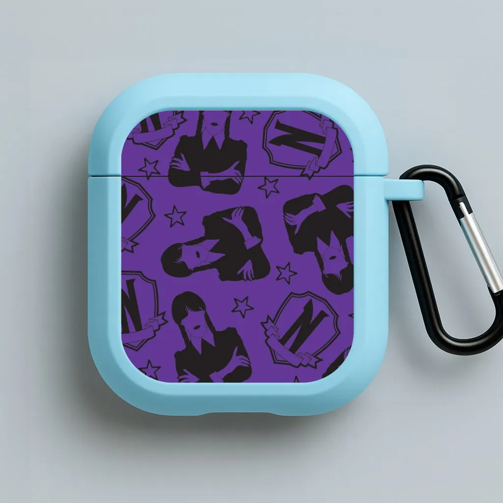 Wednesday Pattern AirPods Case Modern Handy Bag