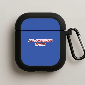 Compact Everyday Bag durable magnetic airpods case All American B*tch - Olivia AirPods Case