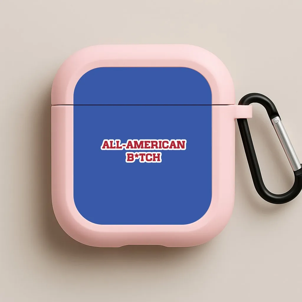 All American B*tch - Olivia AirPods Case portable neon silicone protector fashion ergonomic pastel leather protector