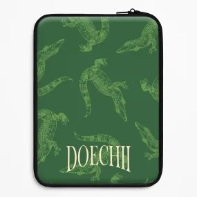 Alligator Pattern Laptop Sleeve Sporty Appeal