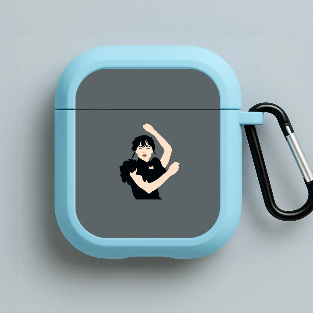 premium leather earbuds holder Universal Protective Pouch Dancing Wednesday AirPods Case