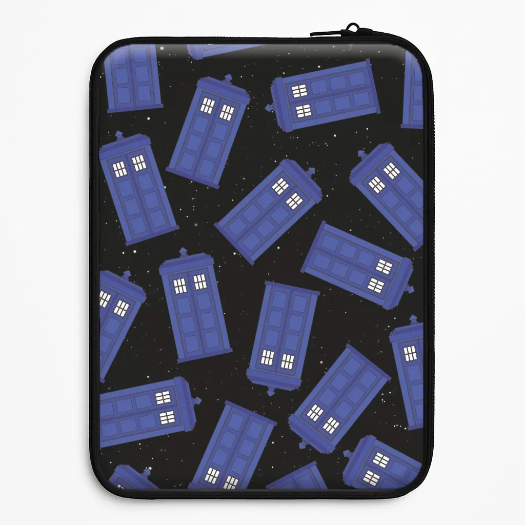 Tardis Pattern Laptop Sleeve Shock Surface Layer Lightweight Protection