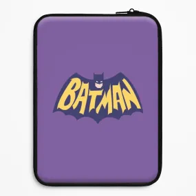 Protective Look Protective Layering Bat Superhero Purple Logo Laptop Sleeve