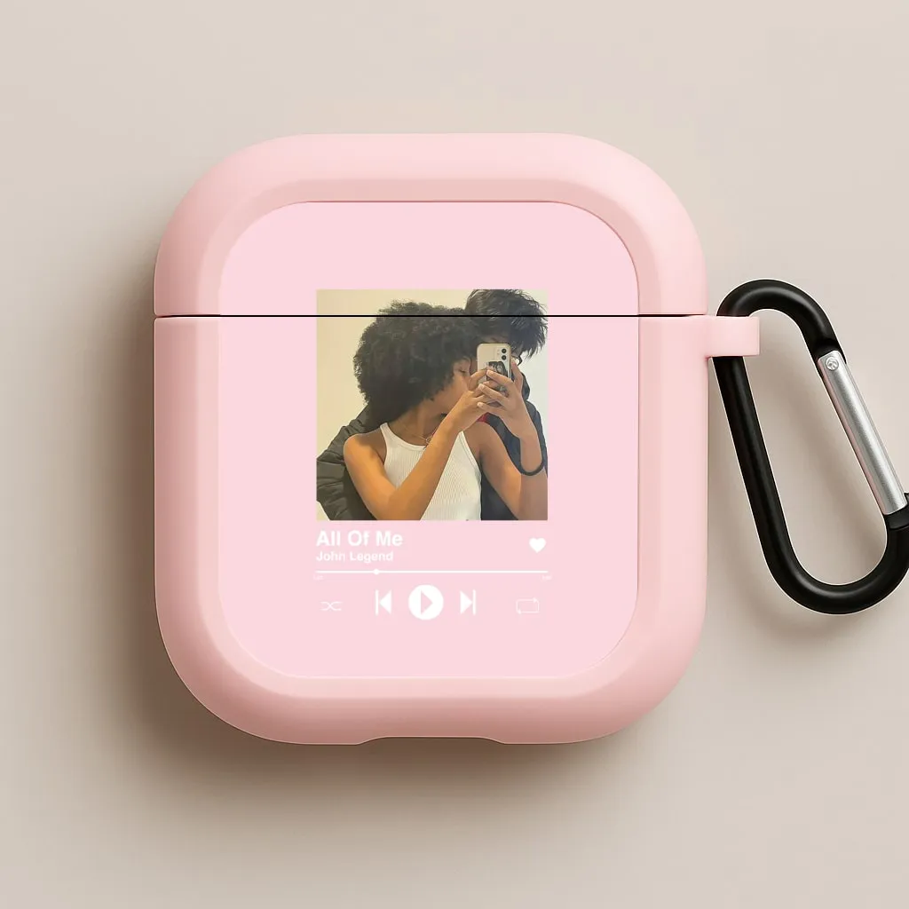 Trendy Handy Organizer Album Cover - Personalised Couples AirPods Case