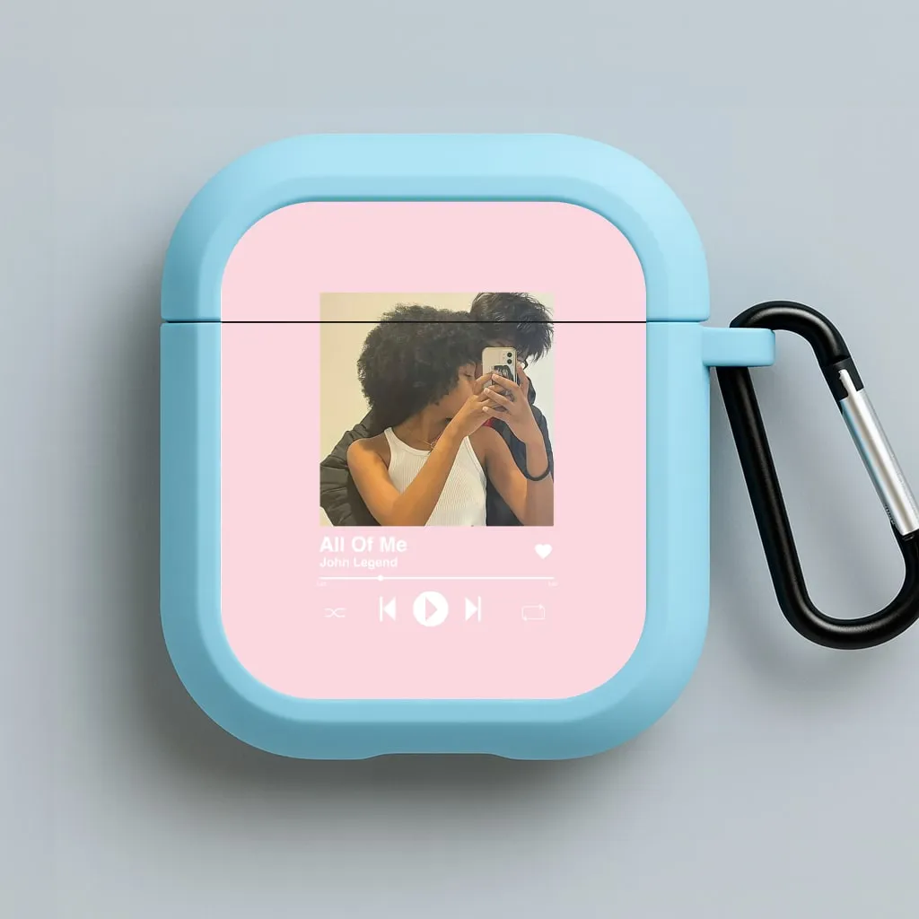 Album Cover - Personalised Couples AirPods Case elegant airpods case