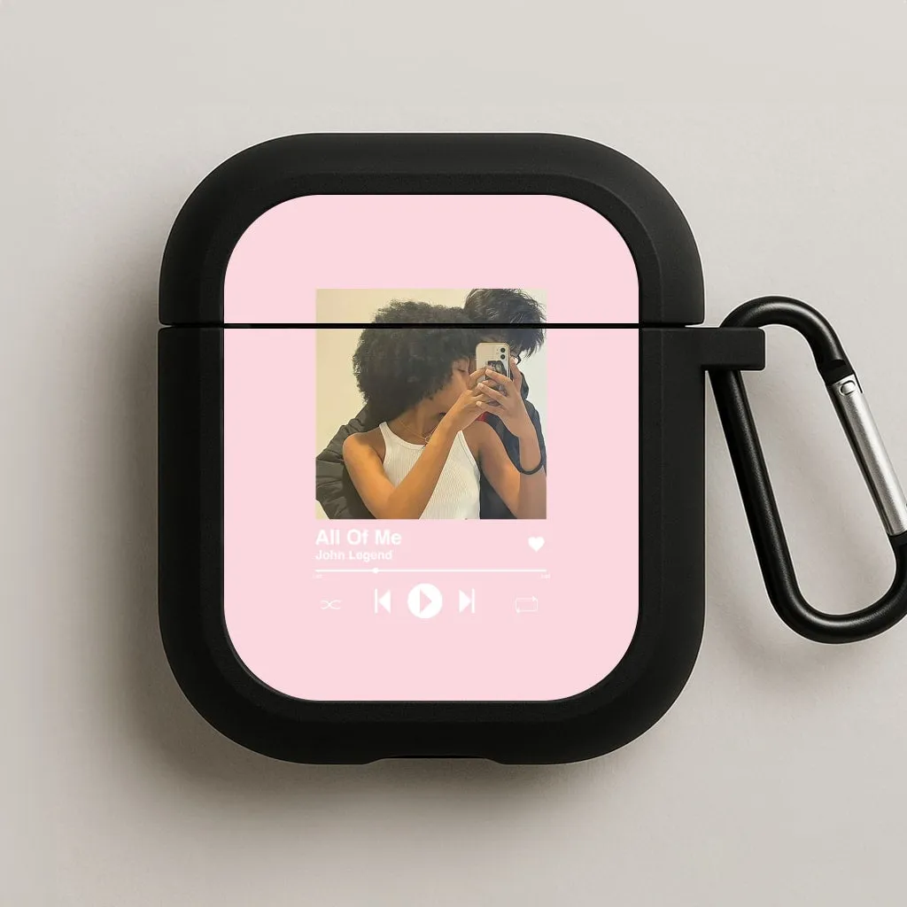 customizable pattern airpods shell Stylish Gift Idea Album Cover - Personalised Couples AirPods Case