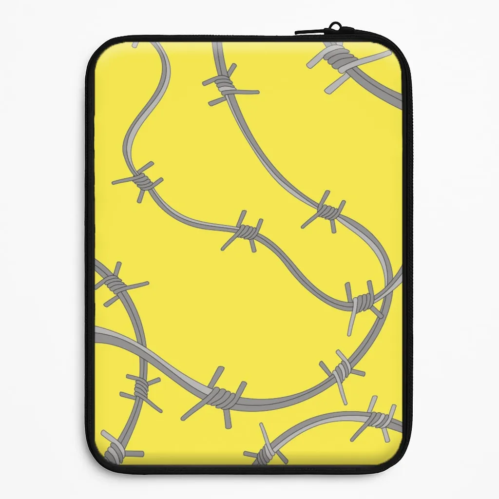 Barbed Wire - Post Laptop Sleeve Soft Frame Durable Layer