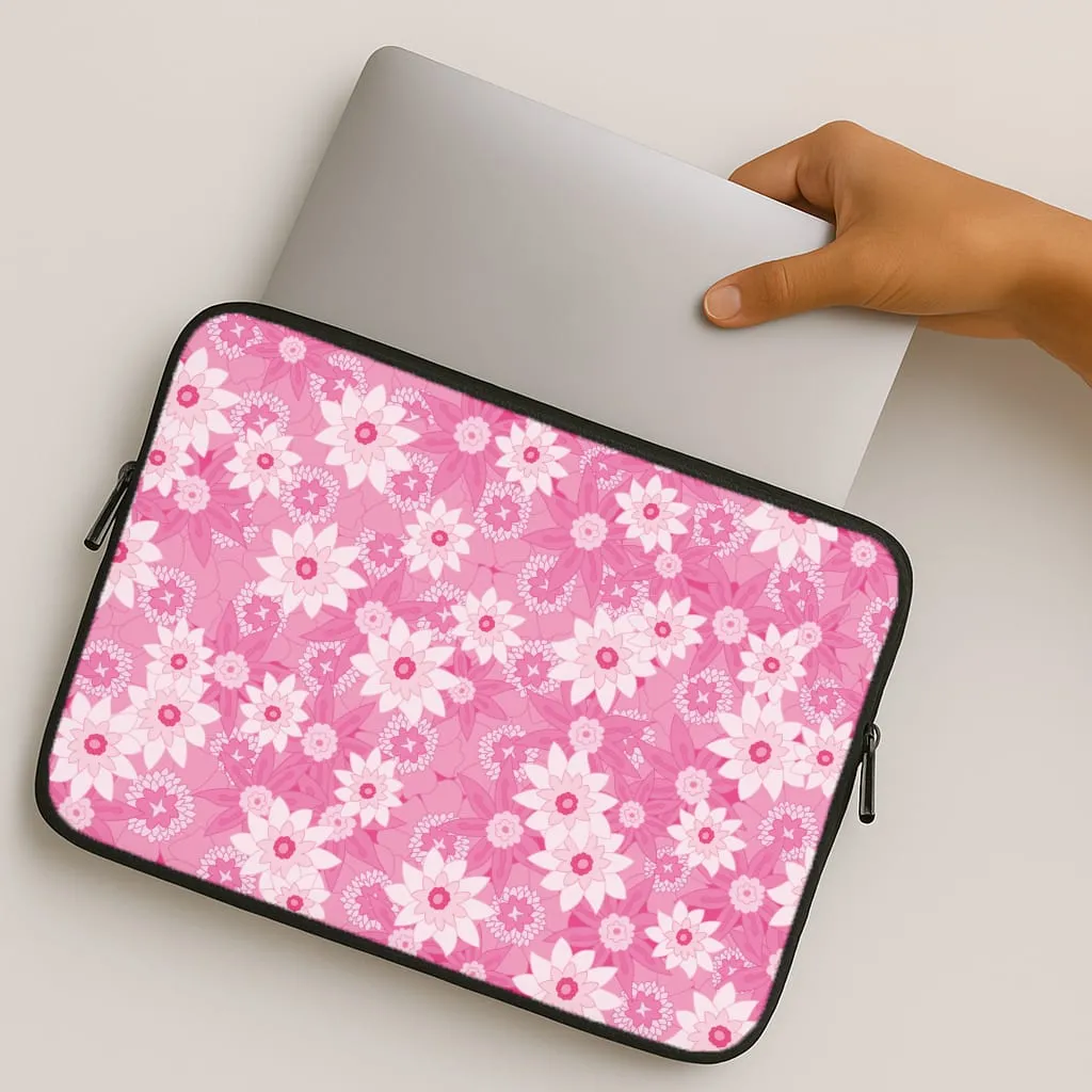 Lightweight Frame Pink Flowers - Floral Patterns Laptop Sleeve