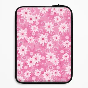 Versatile Accessory Pink Flowers - Floral Patterns Laptop Sleeve